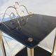 Desserte or et opaline noire vintage 70