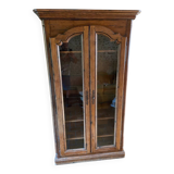 Late 19th century glass-fronted bookcase