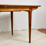 Scandinavian-style extendable teak table