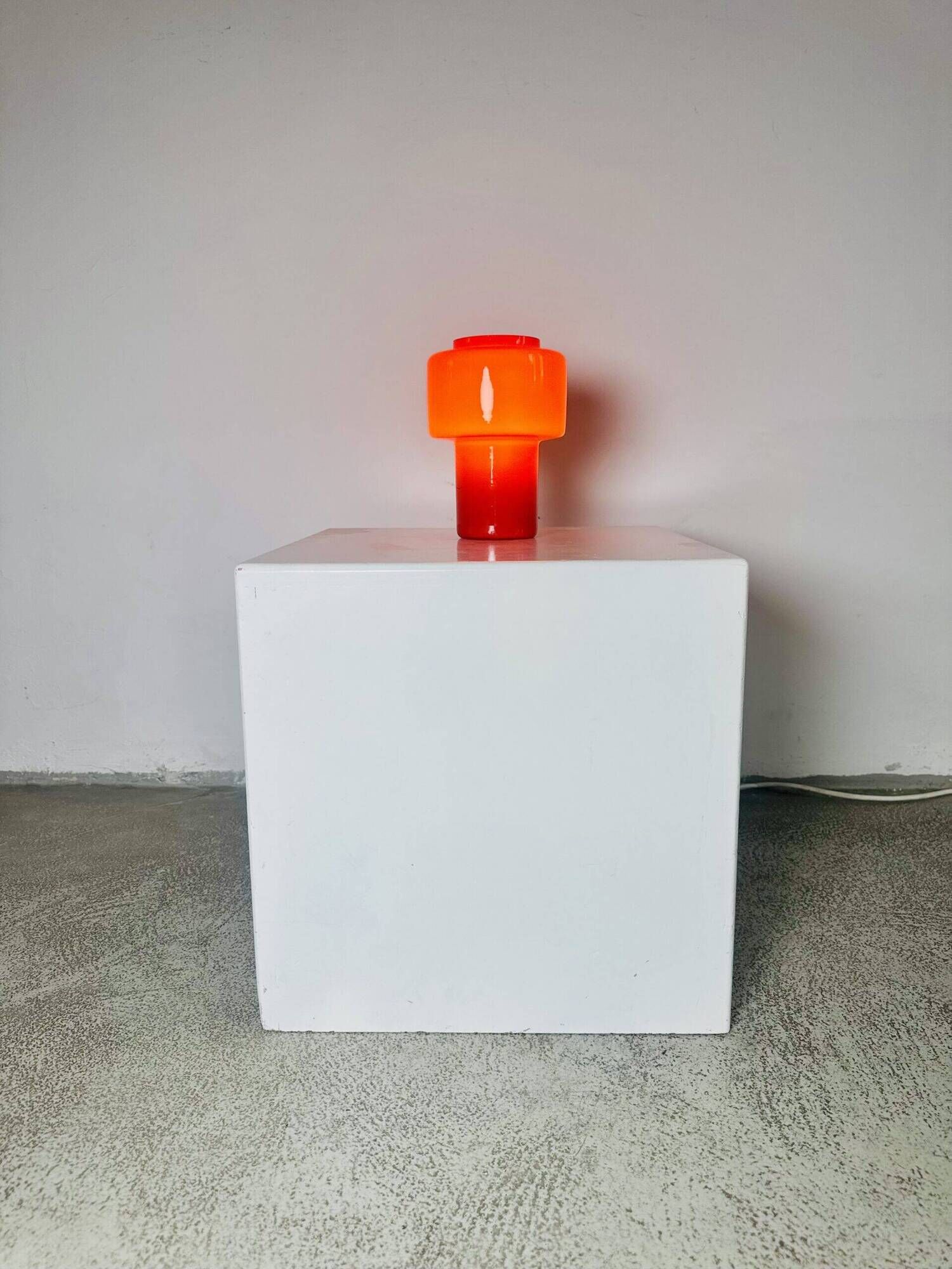Model 120 Cylindrical Table Lamp By Uno & Östen Kristiansson For Luxus, Sweden 1970S