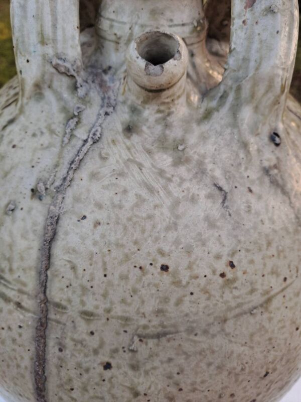 Grande cruche en grès vernissé