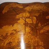 Gallé Art Nouveau Table with Cradle Decor