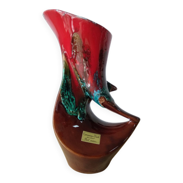 Vintage Vallauris ceramic vase