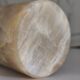 Cylindrical lamp base in natural stone