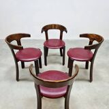 Suite de 4 chaises de salle à manger vintage Bruno Rey Kusch & Co