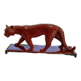 Red enameled panther