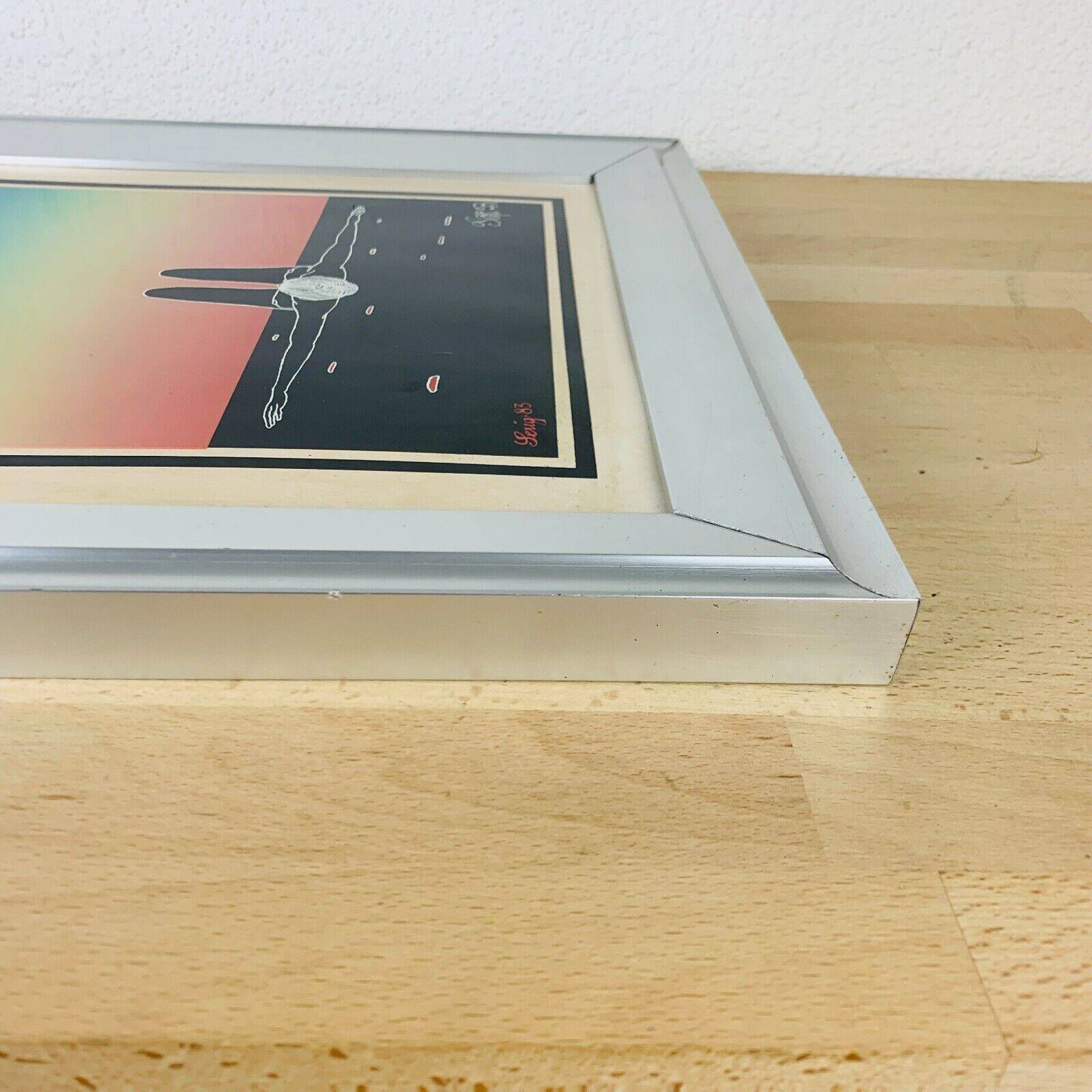 Nude silkscreen painting from the 80s