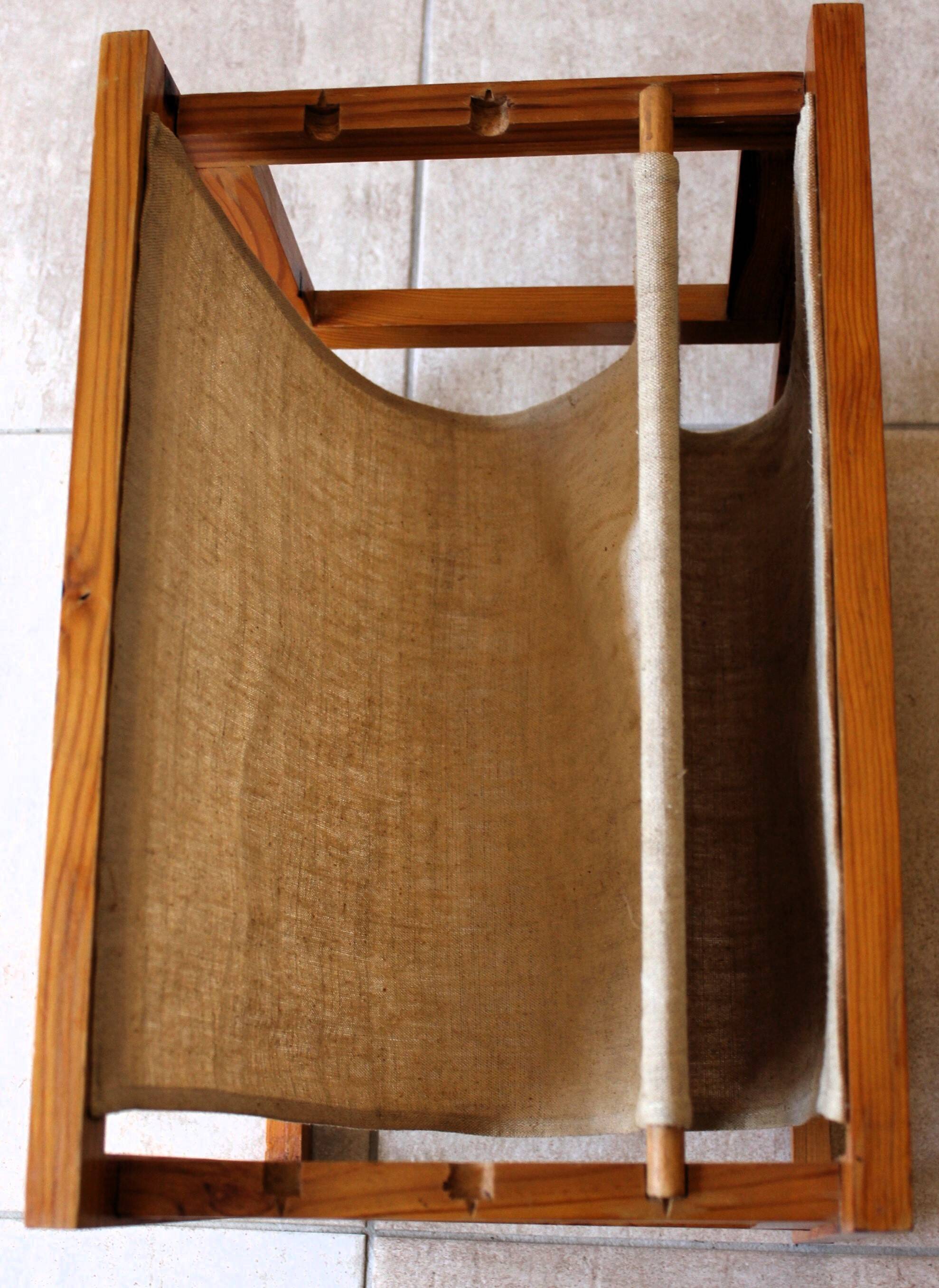 Vintage Scandinavian magazine rack
