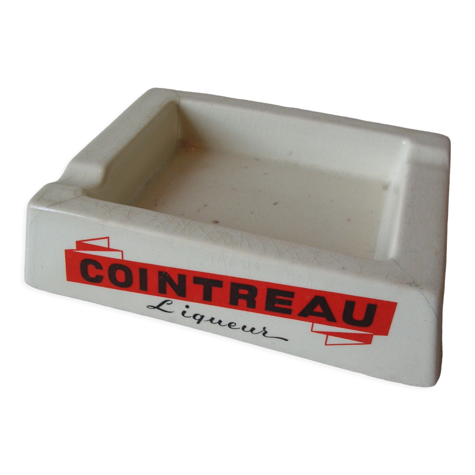 Old ceramic ashtray Cointreau signed Richard Ginori deco bistrot zinc