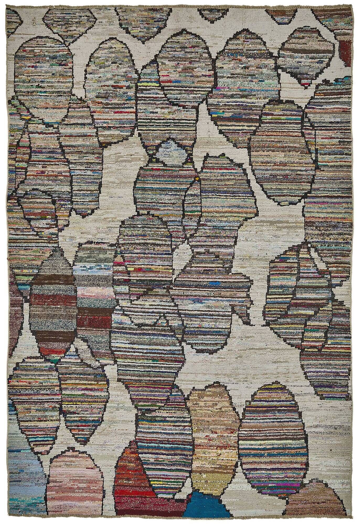 Handwoven Turkish Recycled Boho Rug 226 cm x 330 cm