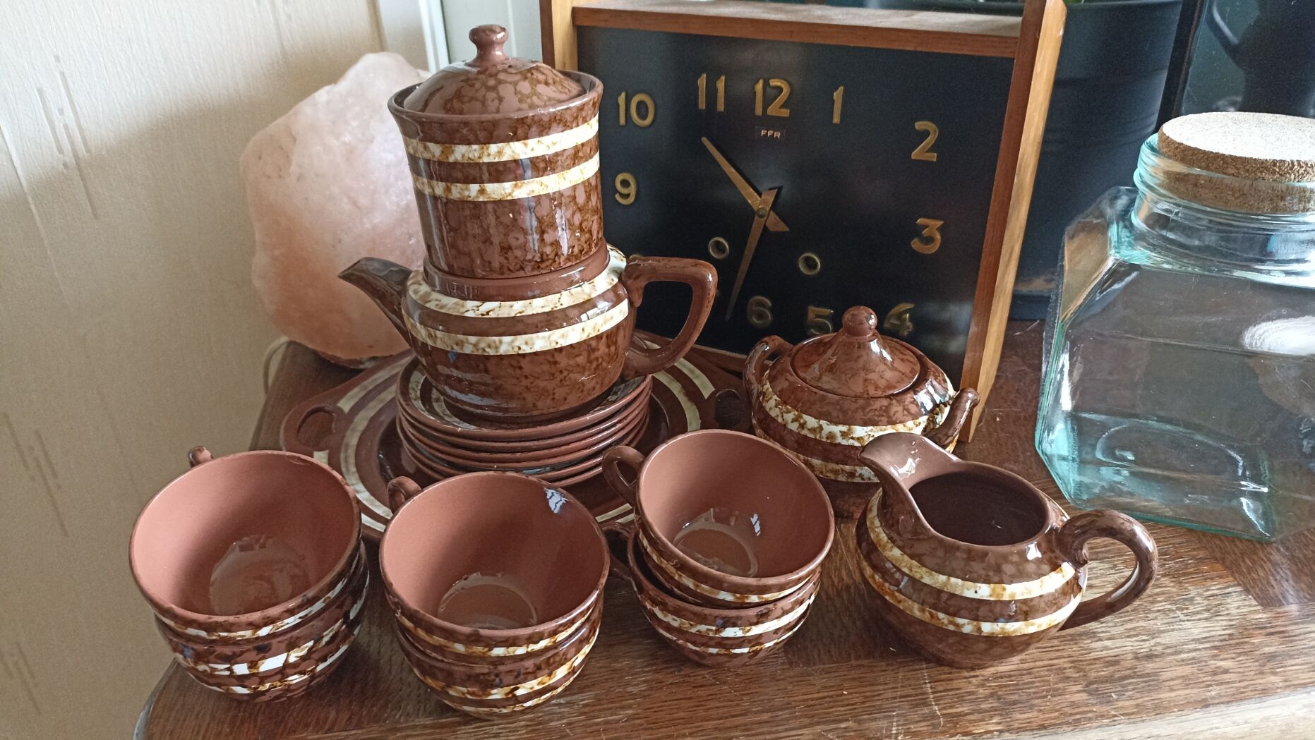 Mary coffee service by Digoin Sarreguemines - 6 people