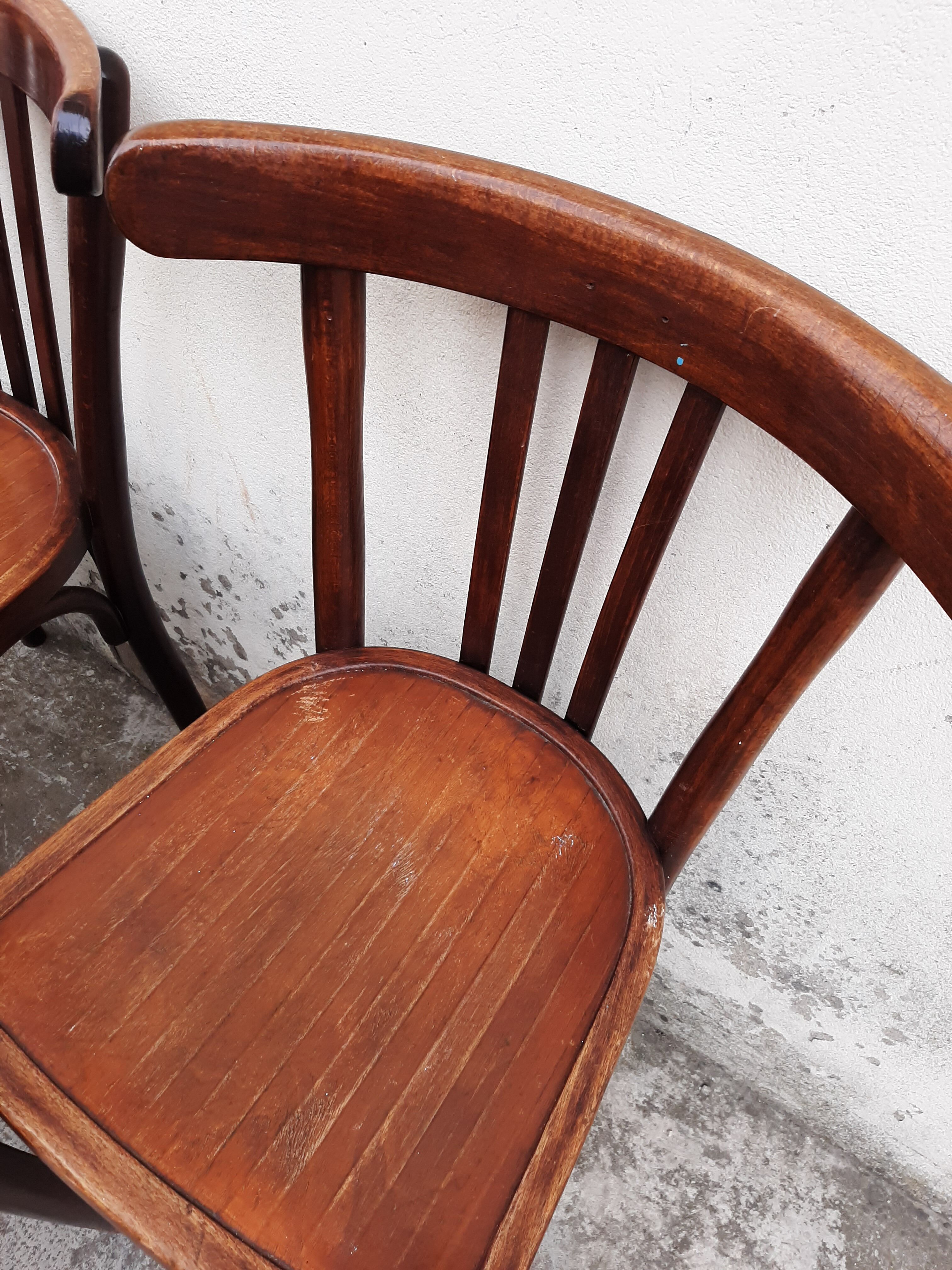 Series of 6 bistro chairs Year 30