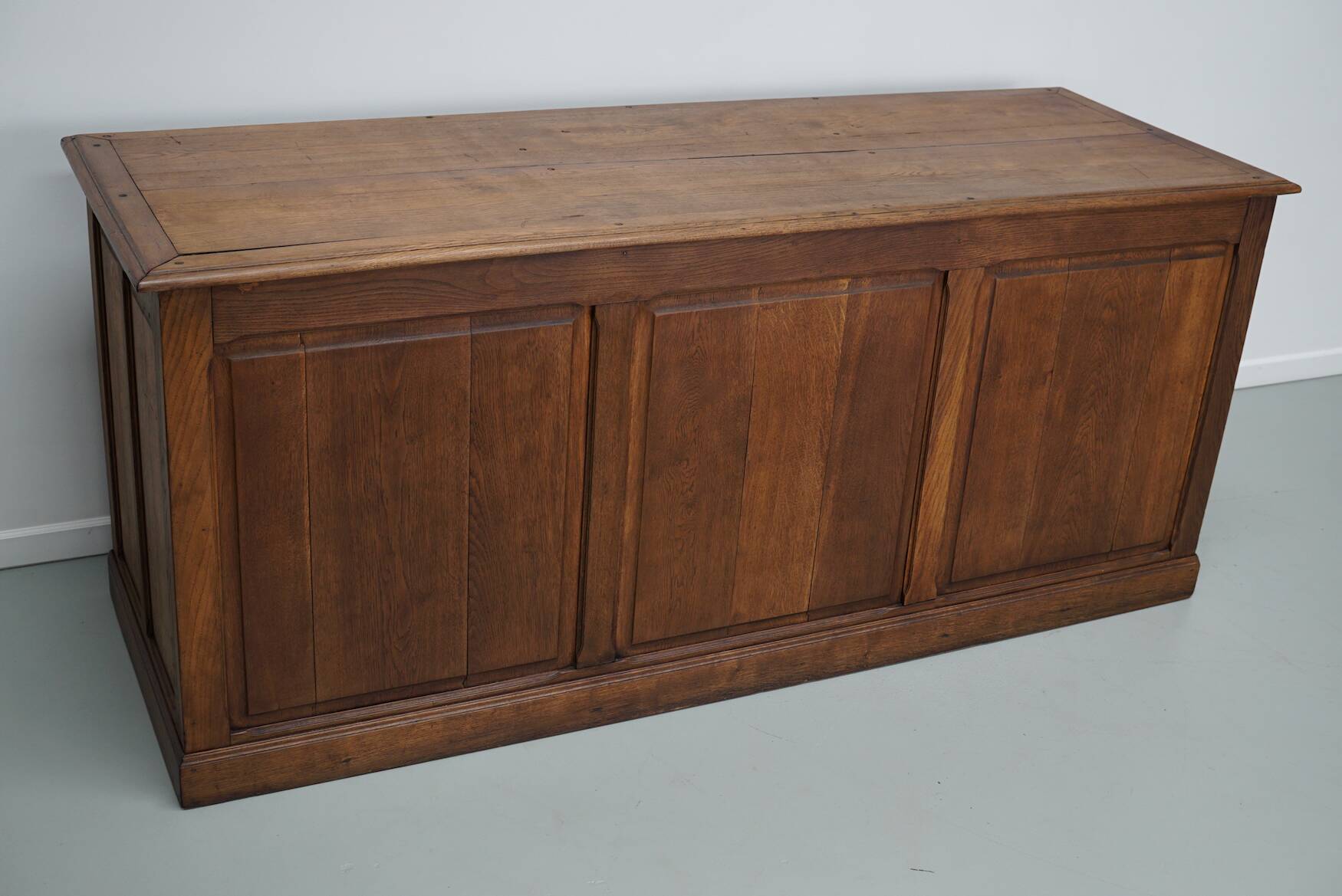 Antique French Oak Apothecary / Filing Cabinet / Kitchen Island, 1920/30s