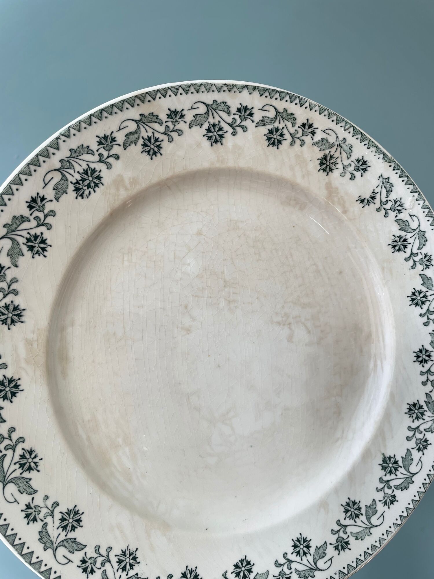 Set of 16 flat plates model Georgette Moulin des Loups & Hamage