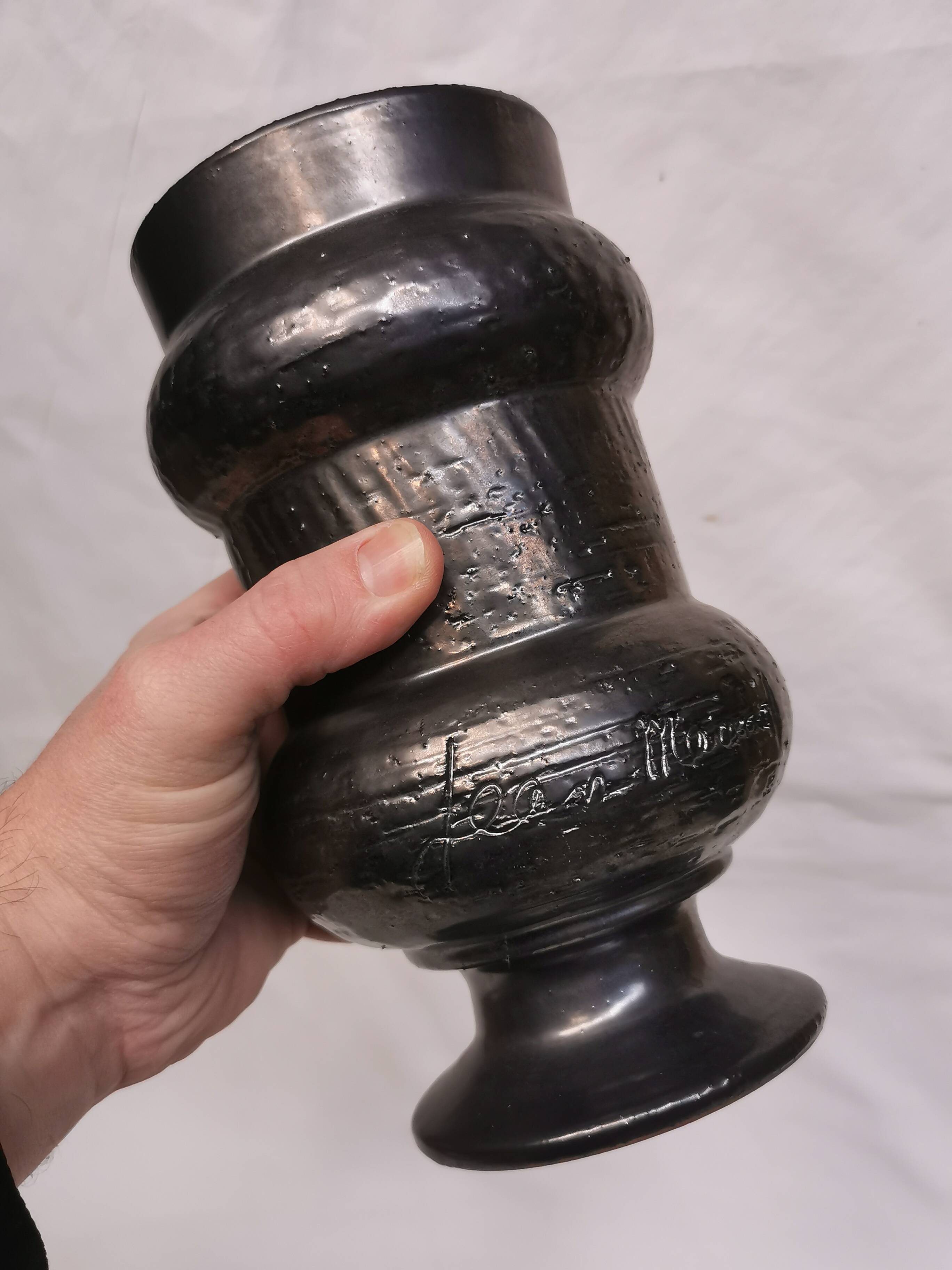 Pot, vase. ceramic signed jean marais.