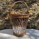Panier haut vintage en osier