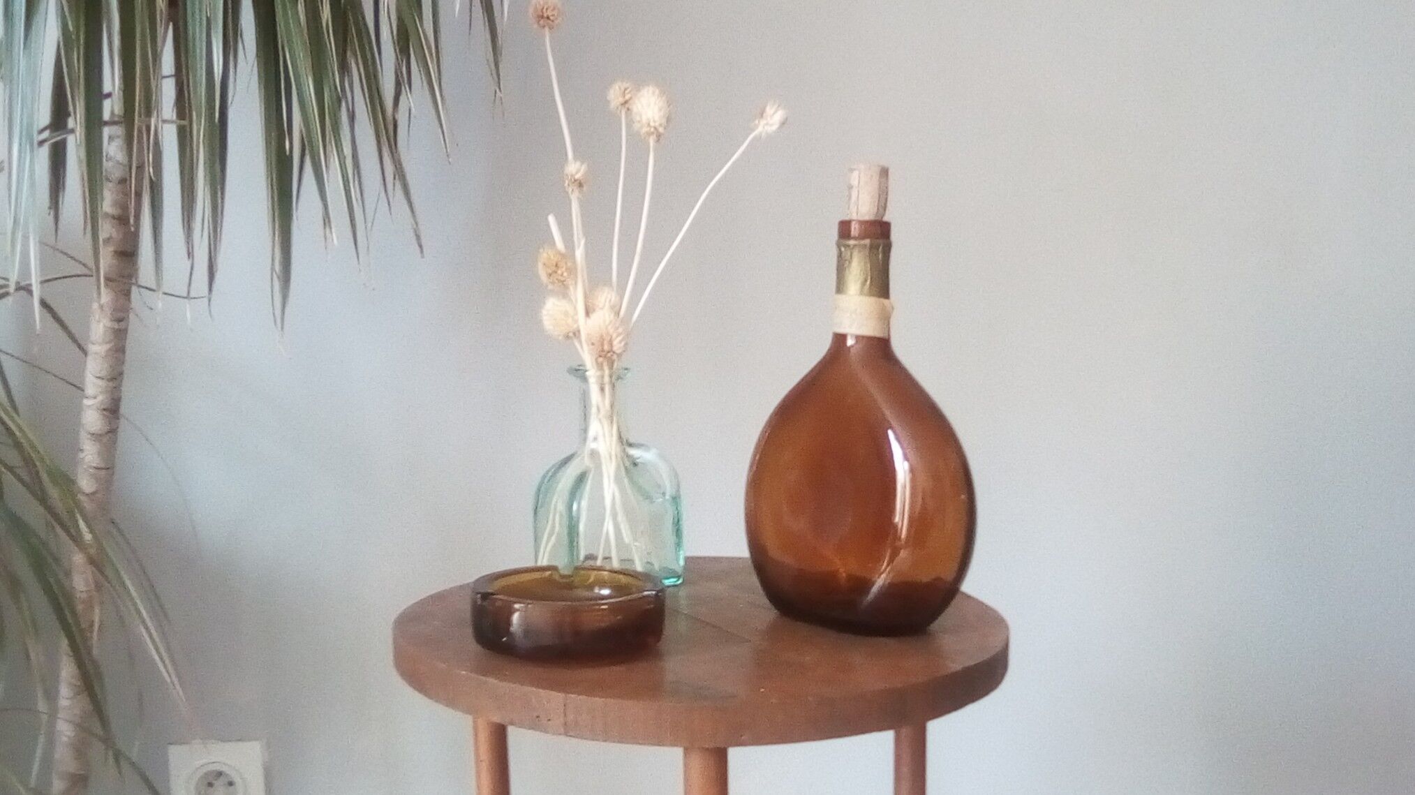 Vintage amber carafe