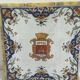 Old Rouen earthenware trivet