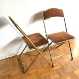 Pair of vintage folding chairs