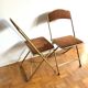 Pair of vintage folding chairs