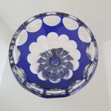 Vase bleu cristallery of lorraine - large model