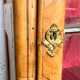 Louis XV style showcase in cherry wood and veneer nineteenth century