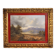 Italian landscape with wayfarers, oil on canvas dated 1845