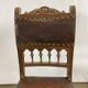 Pair of Henry II wooden and leather chairs