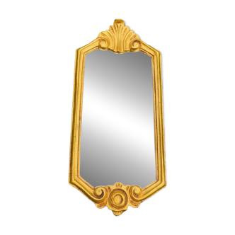 Antique mirror gilded with leaf