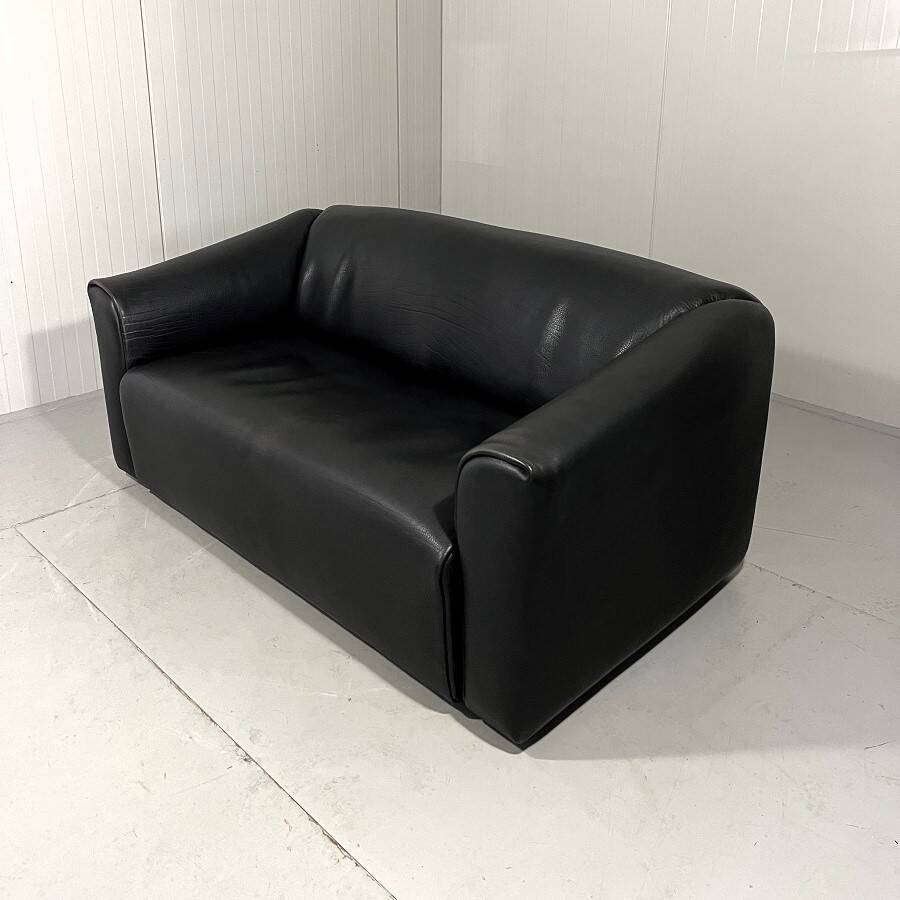 De Sede DS 47 dark brown neckleather 2-1/2 seats sofa