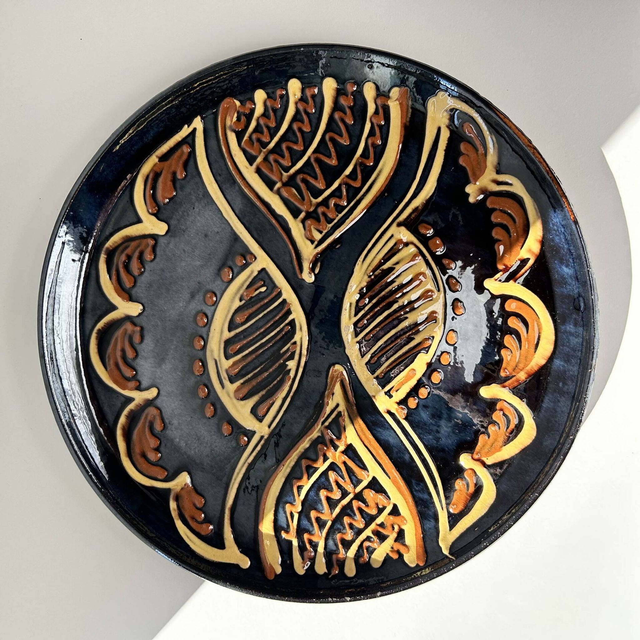 Large unique signed plate