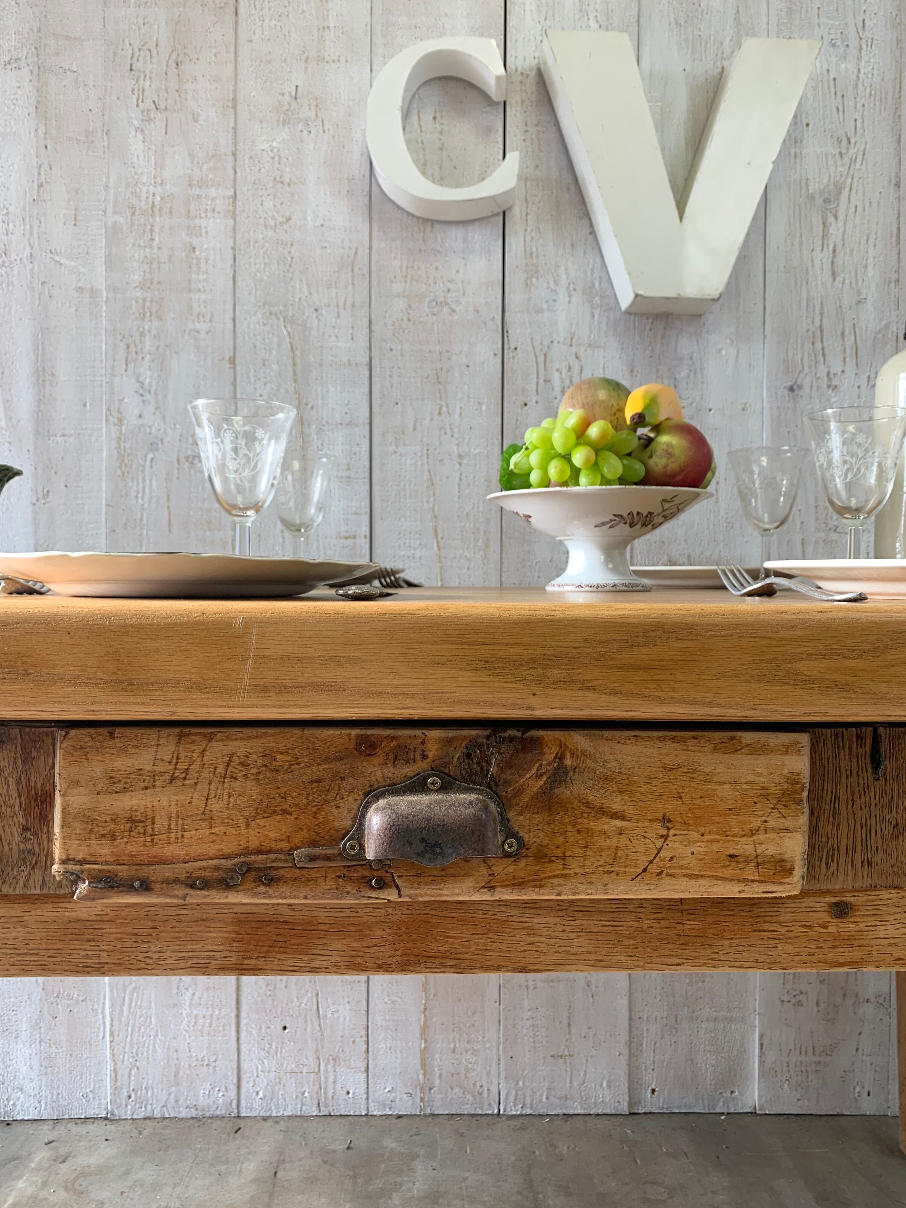 Farmhouse table 230x85cm vintage