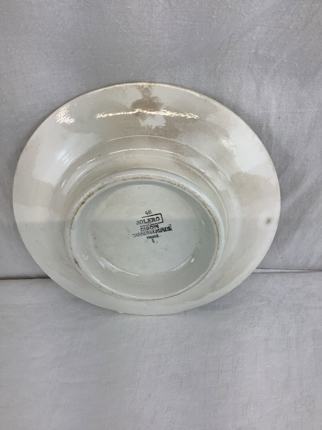 Fruit bowl made in France Sarreguemines Digoin