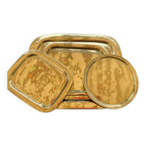 Set of 4 copper trays