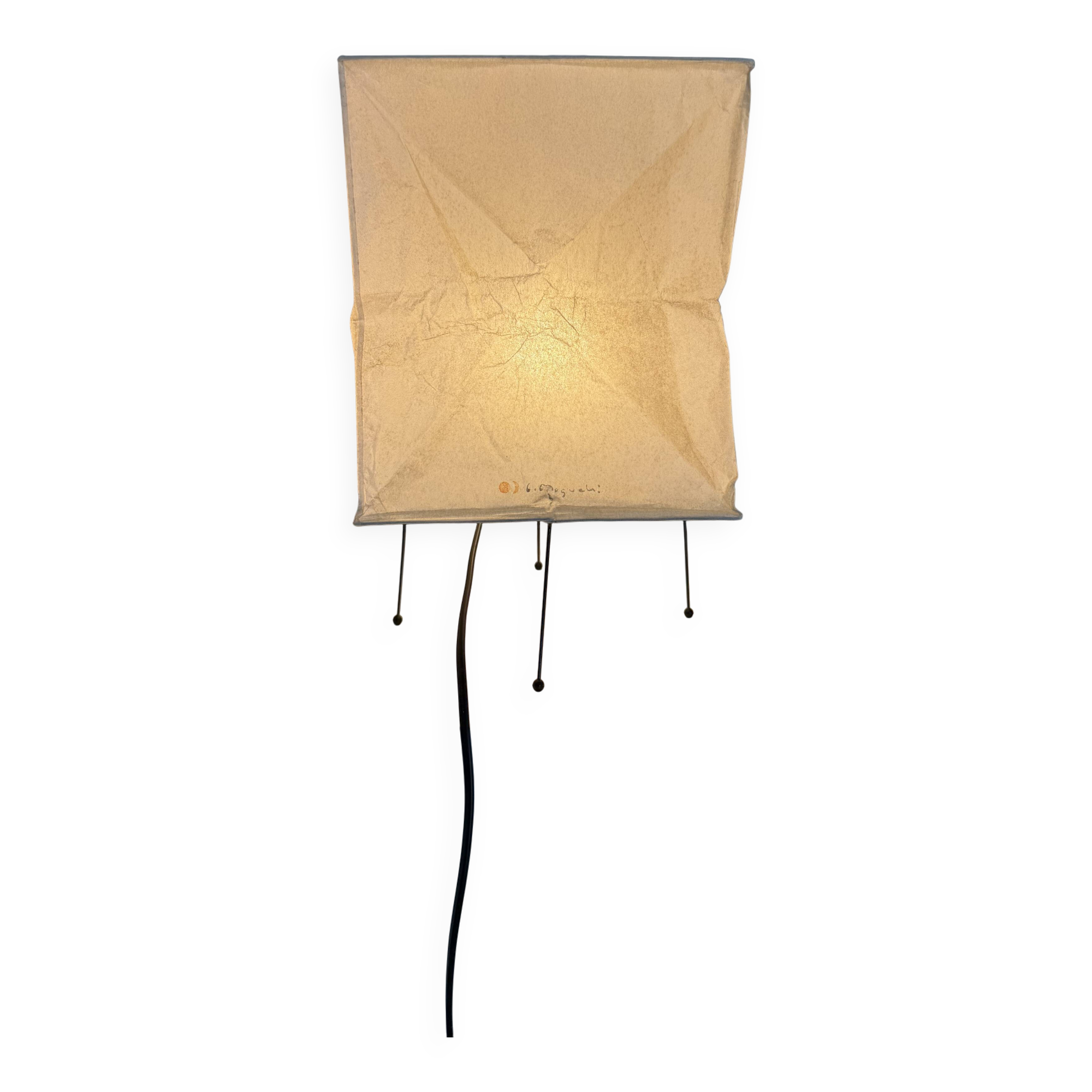 Vintage 80s lamp design ISAMU NOGUCHI no VITRA AKARI Japan