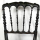 Pair of blackened wooden chairs Napoleon III era