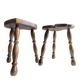 Brutalist tripod stools