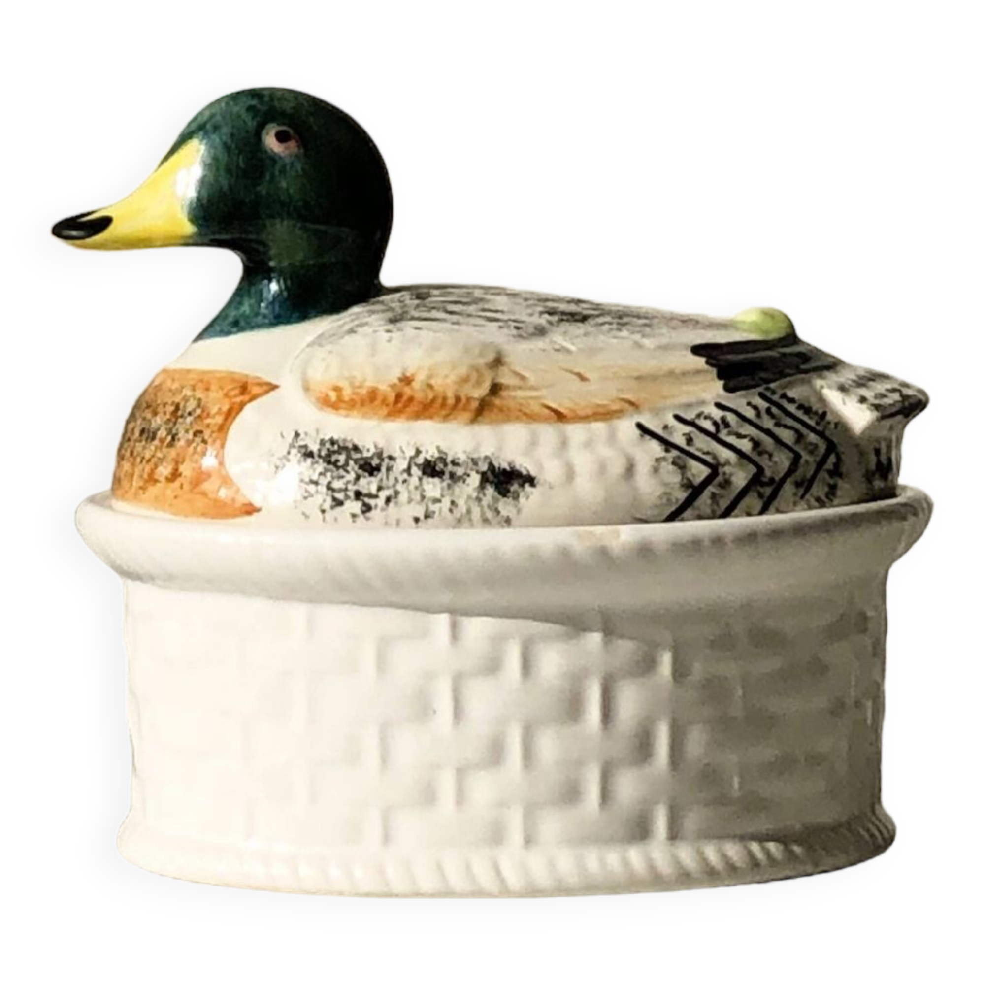 Plat terrine canard faïence GEO Made in Portugal Selency