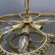 Murano Glass Rod Chandelier 1960’s 