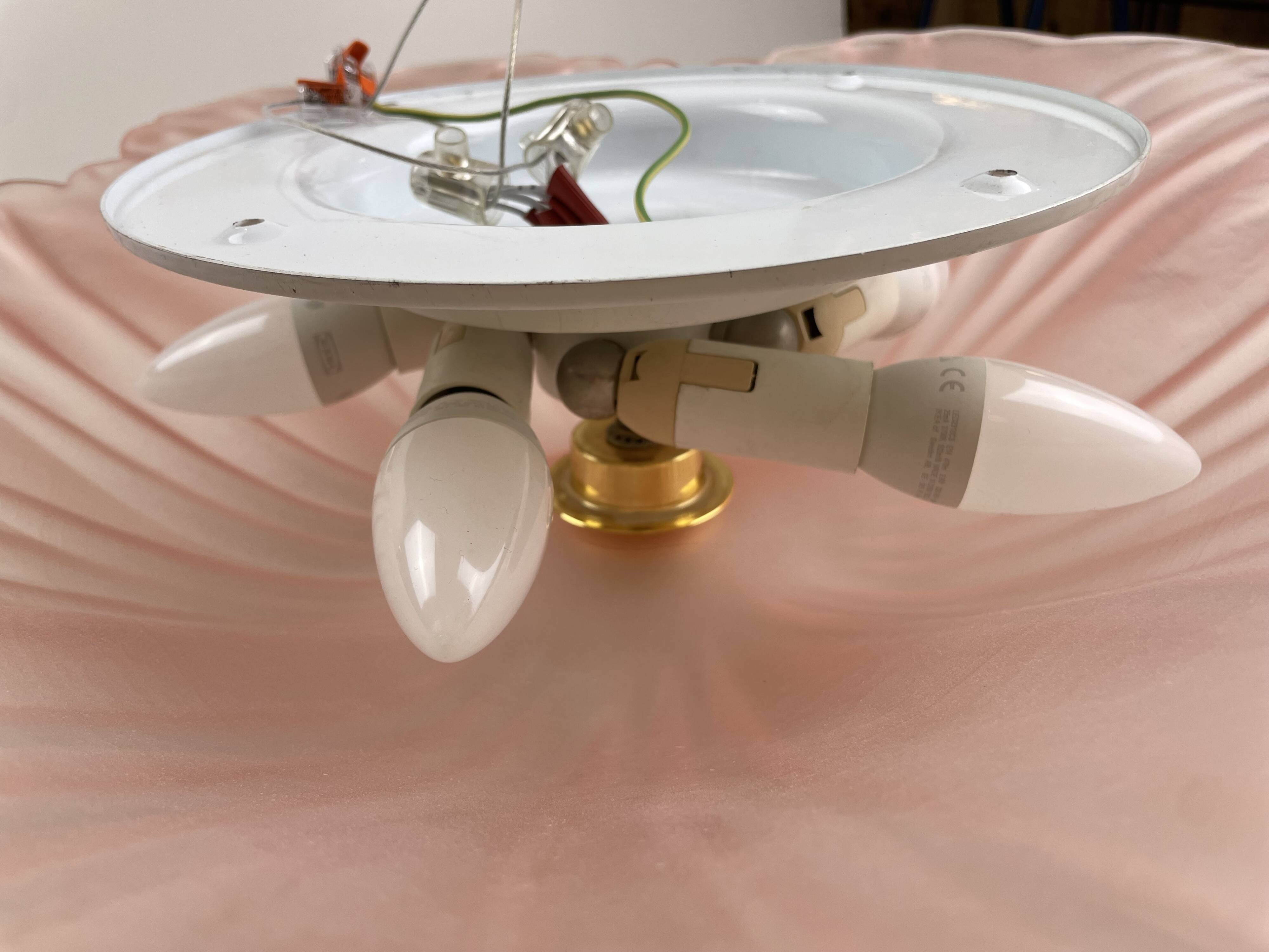 Flower Ceiling Lamp by Murano Due, 1980s