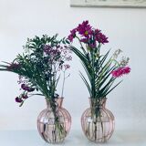Paire de vases en verre