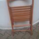Chaise pliante vintage en bois