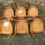 Set of 6 Baumann bistro chairs n° 18