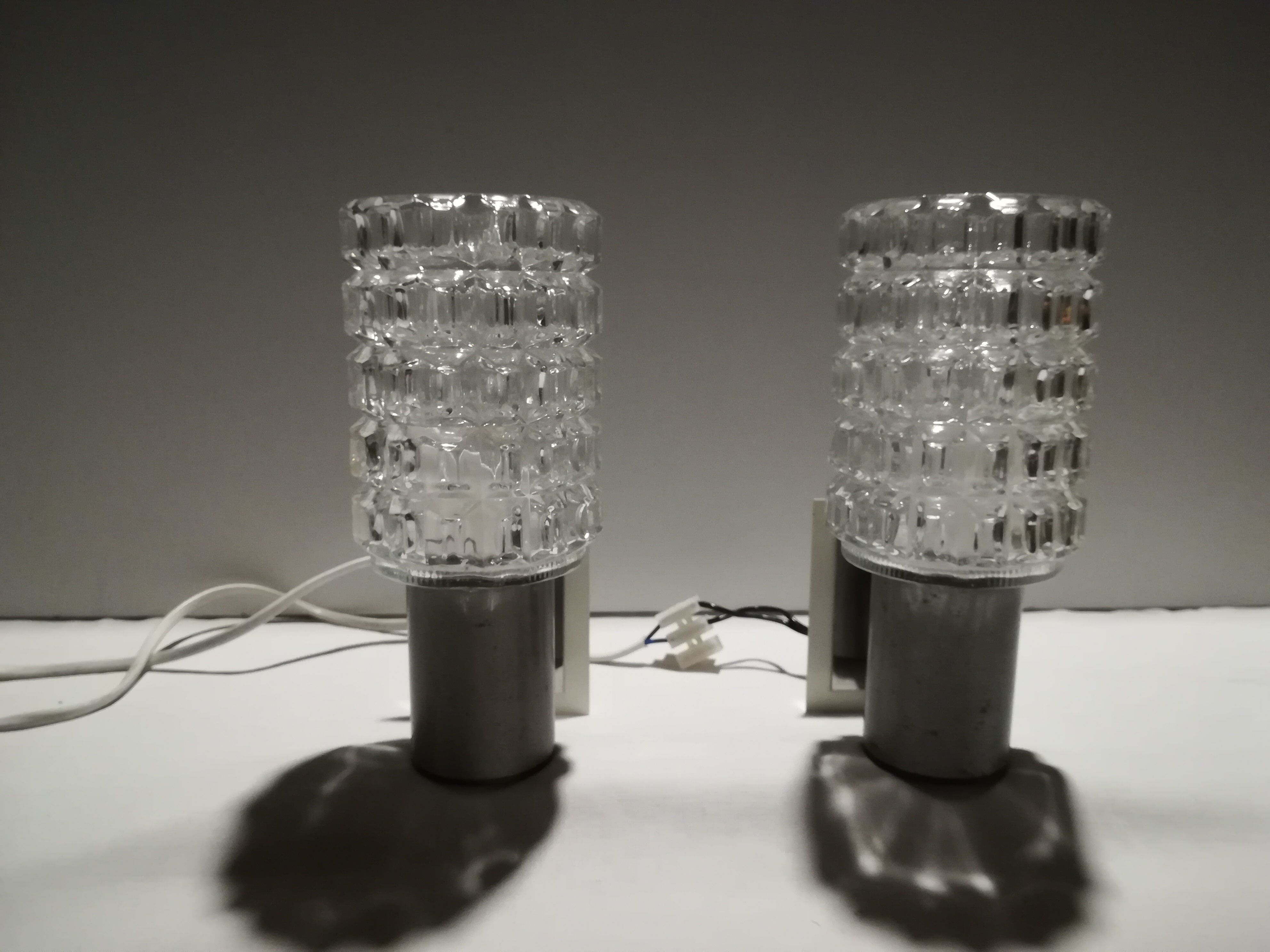 Pair wall lamps 1960