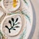 Interesting French porcelain oyster dish MBFA Pornic hand-painted marine M.