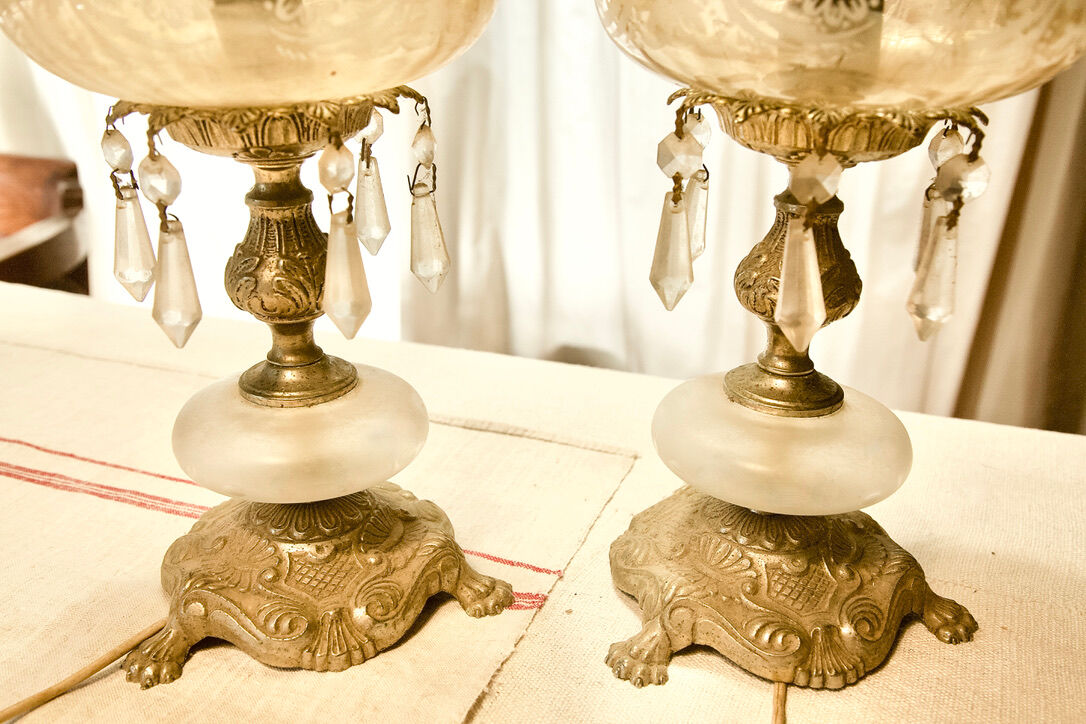 2 Art deco lamps 1920
