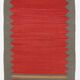 Tapis Kilim rouge et vert 2x6, 73x188 cm