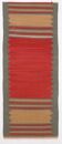 Tapis Kilim rouge et vert 2x6, 73x188 cm