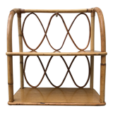 Rattan wall shelf