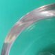 Vintage antique glass half-sphere ashtray